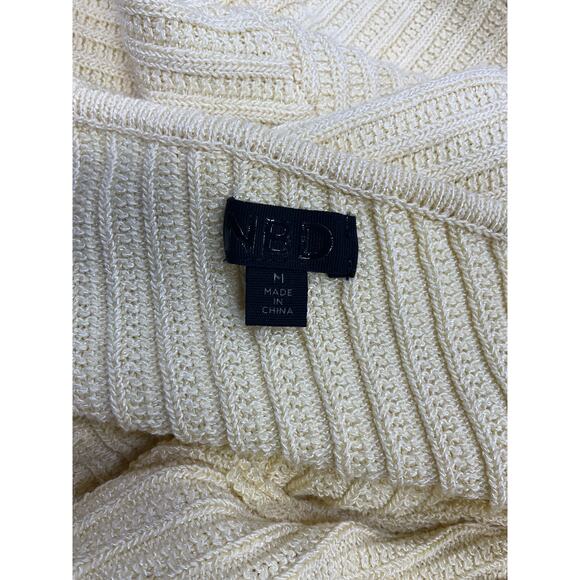 Nbd 'Bianca' Yellow Alternate Stitch One Shoulder Dress Size M - Picture 4 of 5